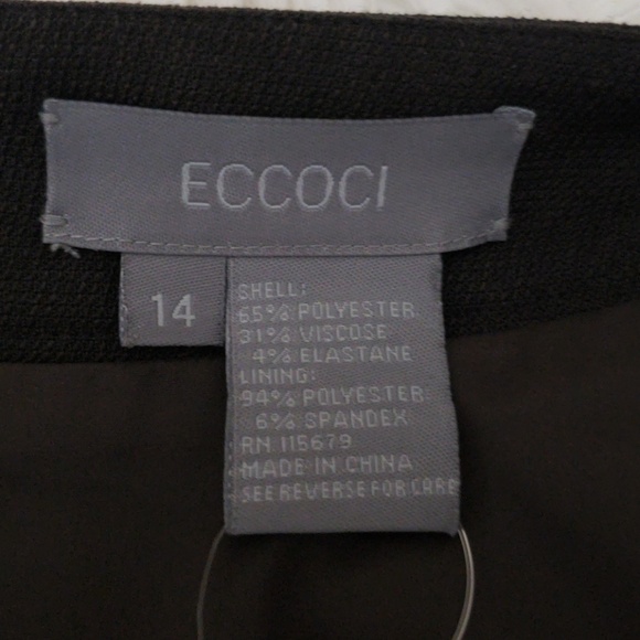 *NWT* Eccoci Brown Skirt - Picture 2 of 5